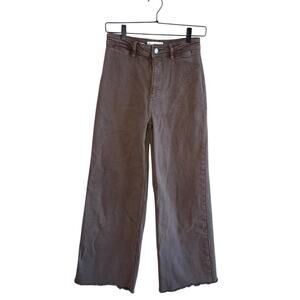Mango Women’s Sz 4 Catherine Culotte High-Rise Jeans Brown